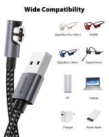 Charging Cable for Shokz Headphones, 2 Packs 4FT