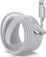 Link Cable 16FT/5M Compatible with Meta/Oculus Quest2/Pro, Steam VR, USB 3.0 to USB C Cable for VR Headset and Gaming PC