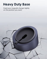 MagSafe Charger Stand Wireless Charging Heavy Duty Premium Metal Holder Mount Base Desktop Dock for iPhone 16/15/14/13/12-Grey