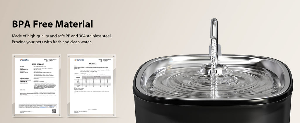 Cat Water Fountain 85oz/2.5L-Stainless Steel Faucet