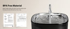 Cat Water Fountain 85oz/2.5L-Stainless Steel Faucet
