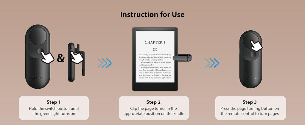 Magnetic Kindle page turner remote