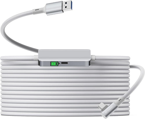 Link Cable 5M Compatible with Meta Quest3/Quest2/Pro/PICO 4/Neo, Separate Charging Port for Ultra-Durable Power Supply, Type 