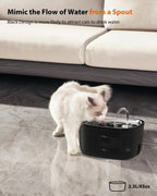 Cat Water Fountain 85oz/2.5L-Stainless Steel Faucet