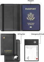 New Passport AirTag Holder, RFID Protected