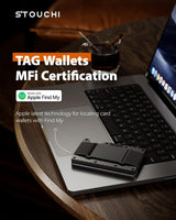 Smart Wallet for Men (Works with Apple Find My)