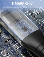 USB C to USB C Cable Fast Charging [10ft 100W] Nylon Braided