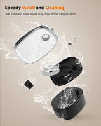 Cat Water Fountain 85oz/2.5L-Stainless Steel Faucet