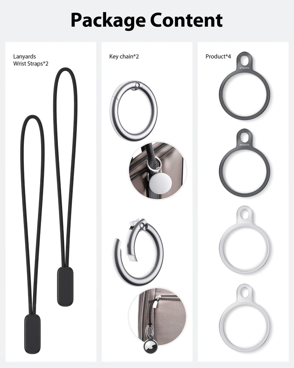 New AirTag Holder Key Ring