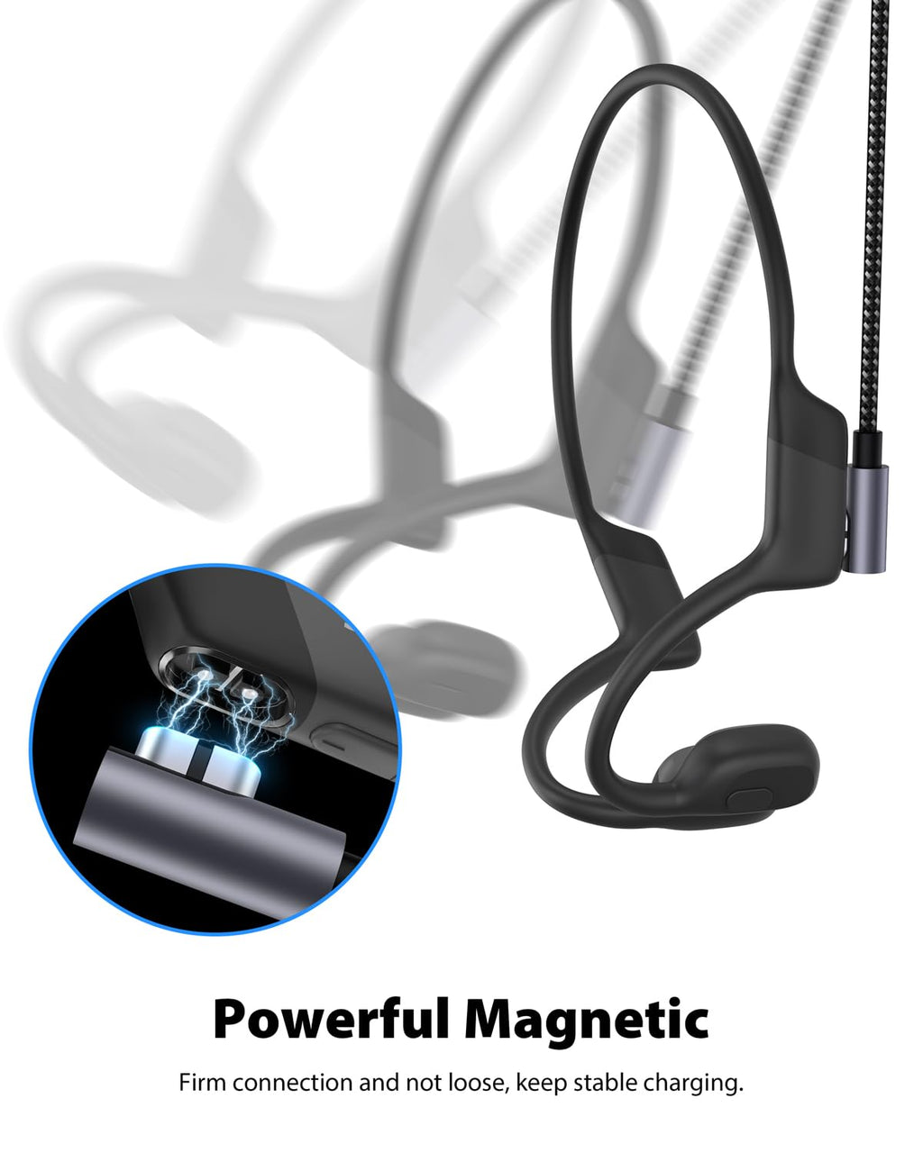 Charging Cable for Shokz Headphones, 2 Packs 4FT