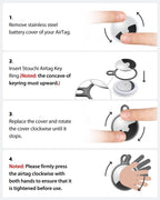 New AirTag Holder Key Ring