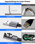 Charging Cable for Shokz Headphones, 2 Packs 4FT