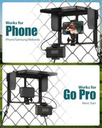 Phone Fence Mount with Adjustable Shade