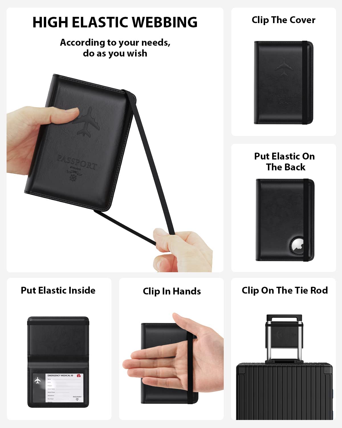 Passport AirTag Holder