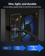 8K HDMI Cable, Ultra High Speed HDMI® Cable（2 Pack) FOR PLAYSTATION 5 / PS5 XBOX SERIES X- 48GBPS HBR3 HIGH SPEED