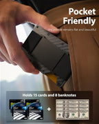 Smart Wallet for Men (Works with Apple Find My)