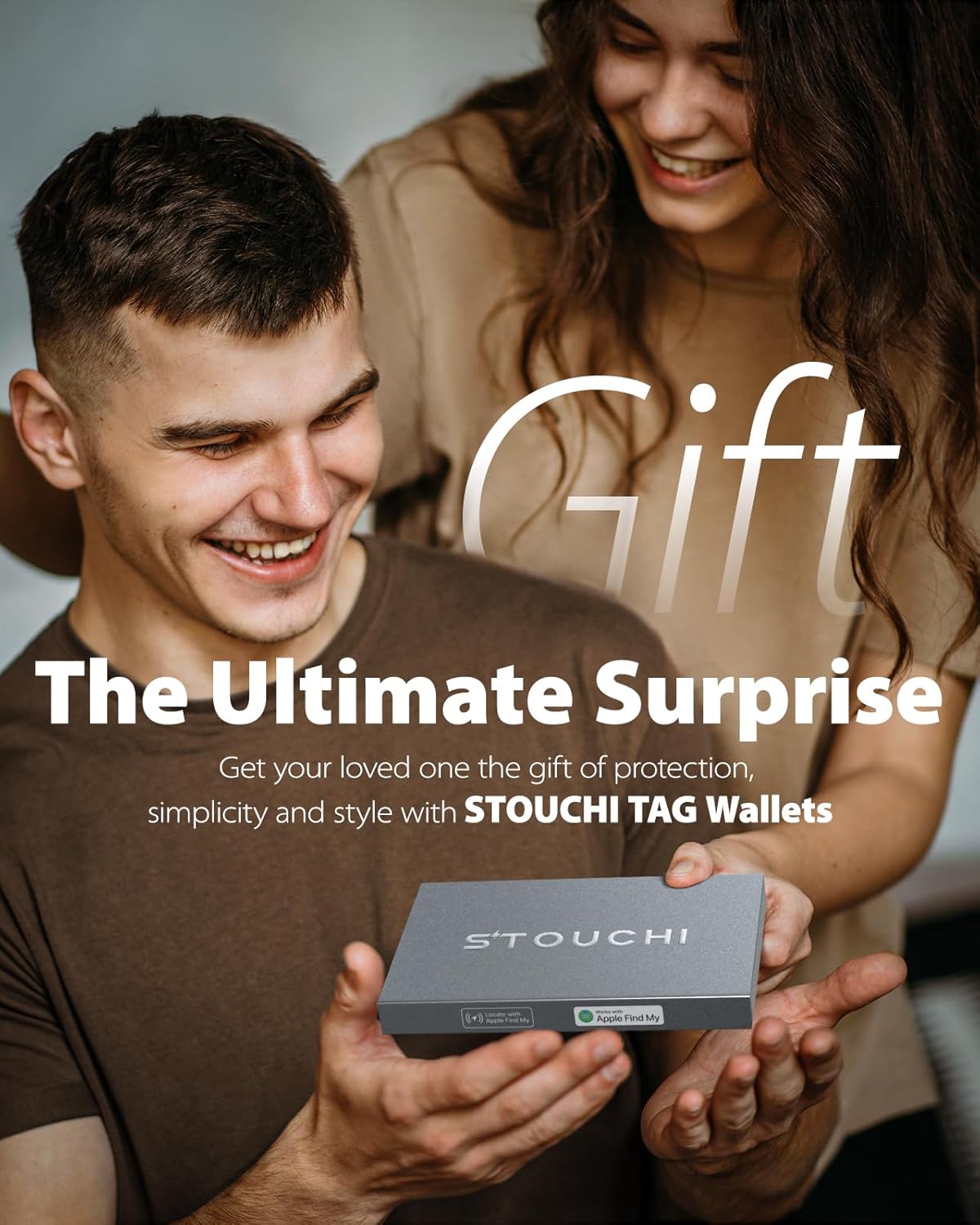 Smart Wallet for Men (Works with Apple Find My)