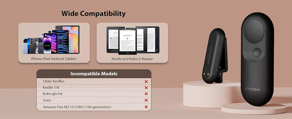 Magnetic Kindle page turner remote