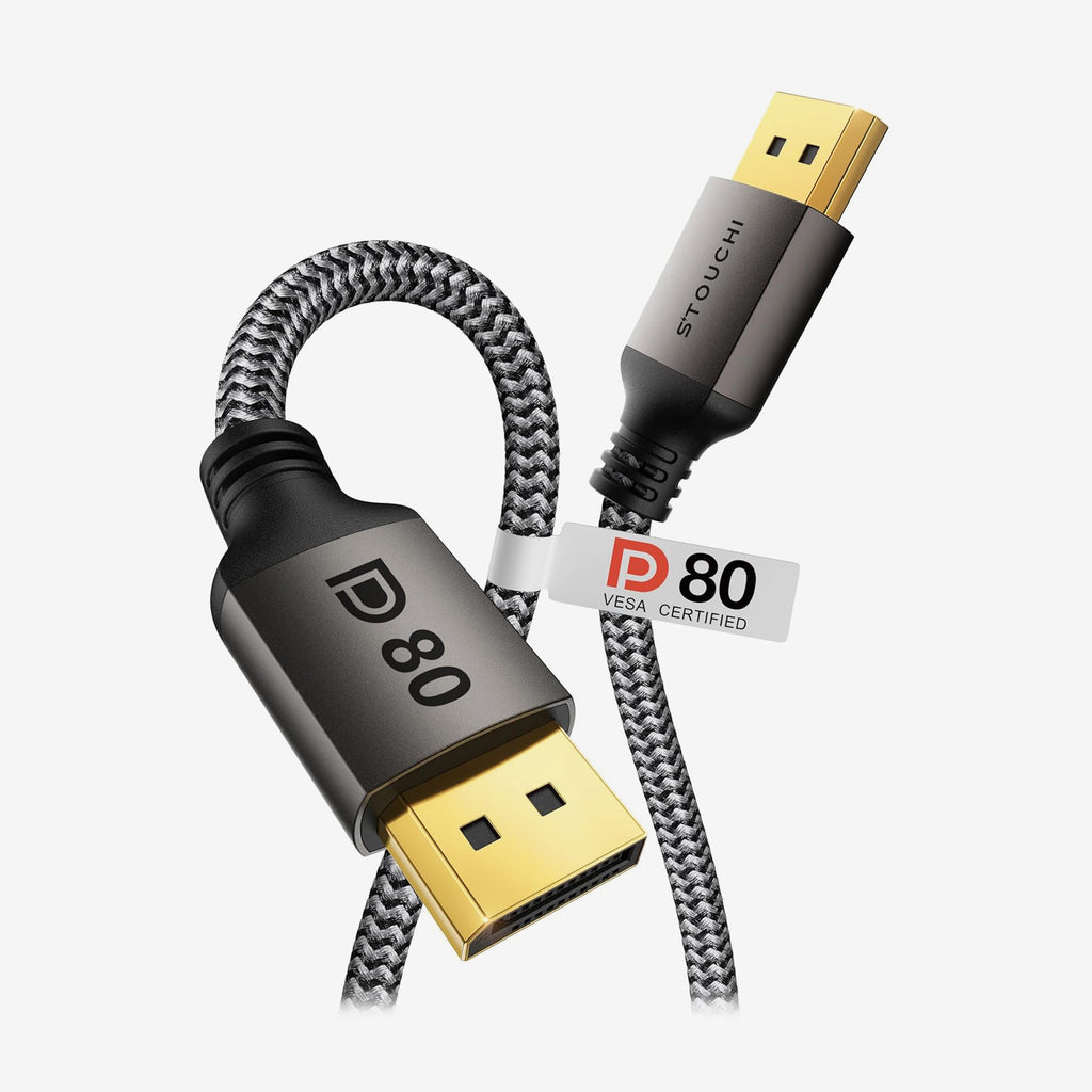 Stouchi Prime DisplayPort 2.1 Cable 80GBPS