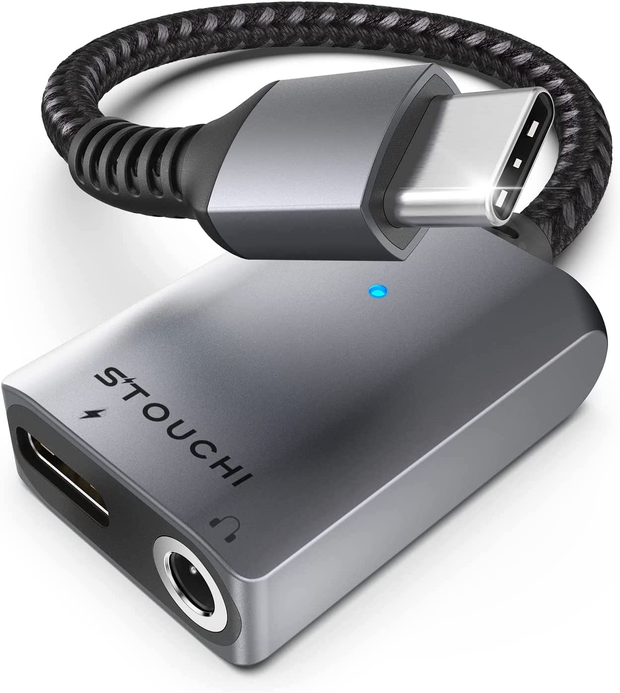 USB C to 3.5mm Headphone and Charger Adapter, Compatible with iPhone 15, New iPad Pro, Pixel 7/6/5, Samsung Galaxy S23 S22 S21