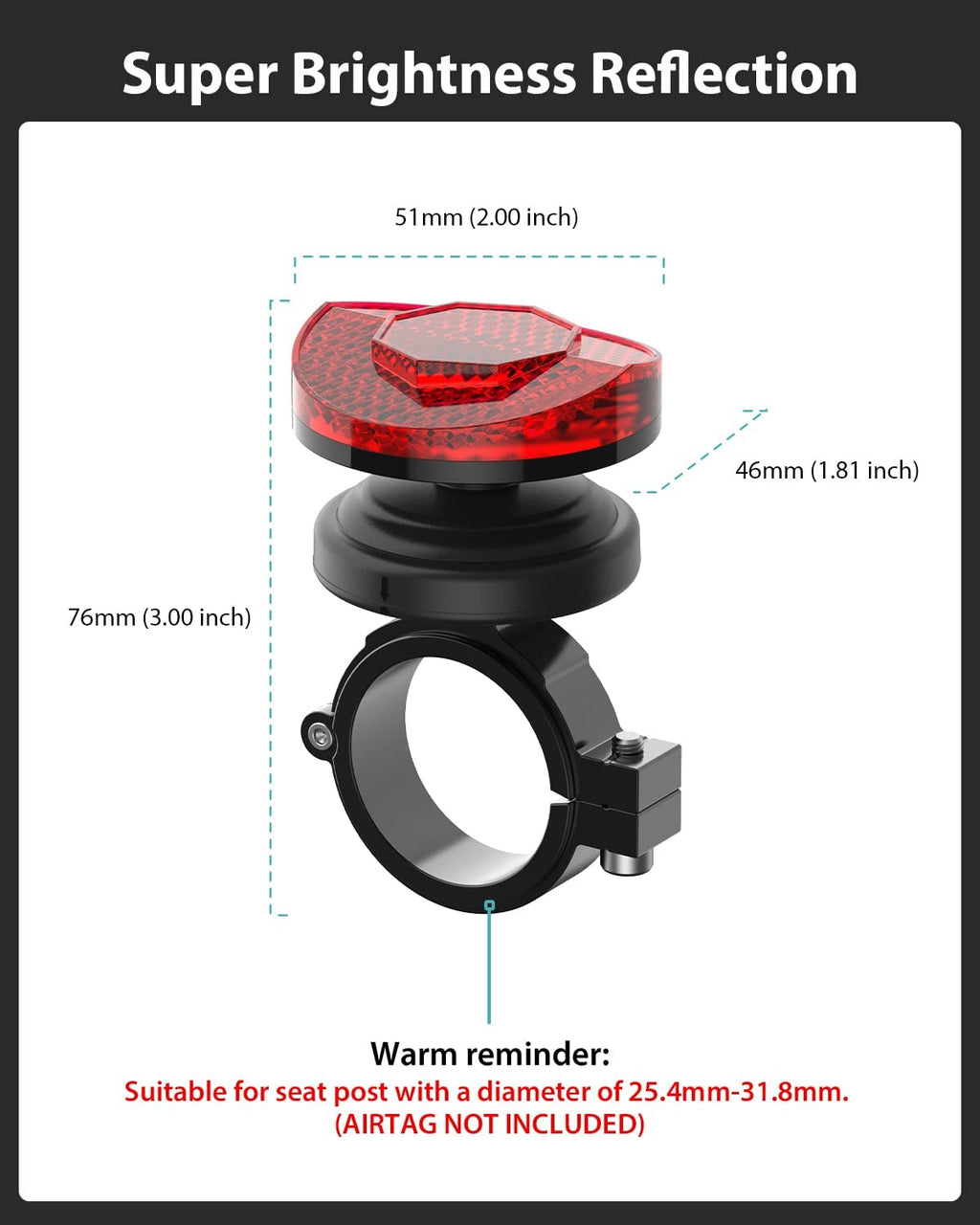 Stealth AirTag Bike Mount