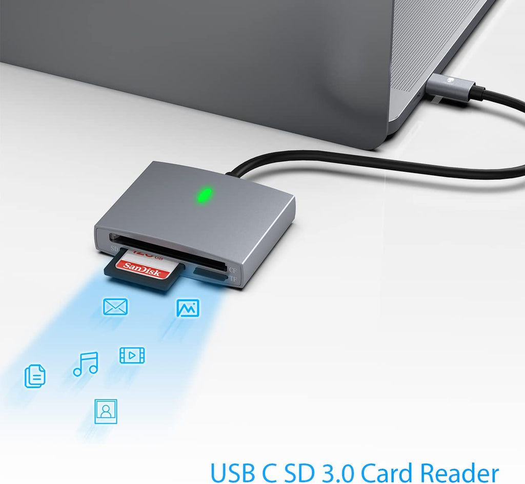 SD/CF Card Reader for USB C