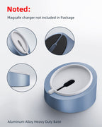 MagSafe Charger Stand Wireless Charging Heavy Duty Premium Metal Holder Mount Base Desktop Dock for iPhone 16/15/14/13/12-Blu