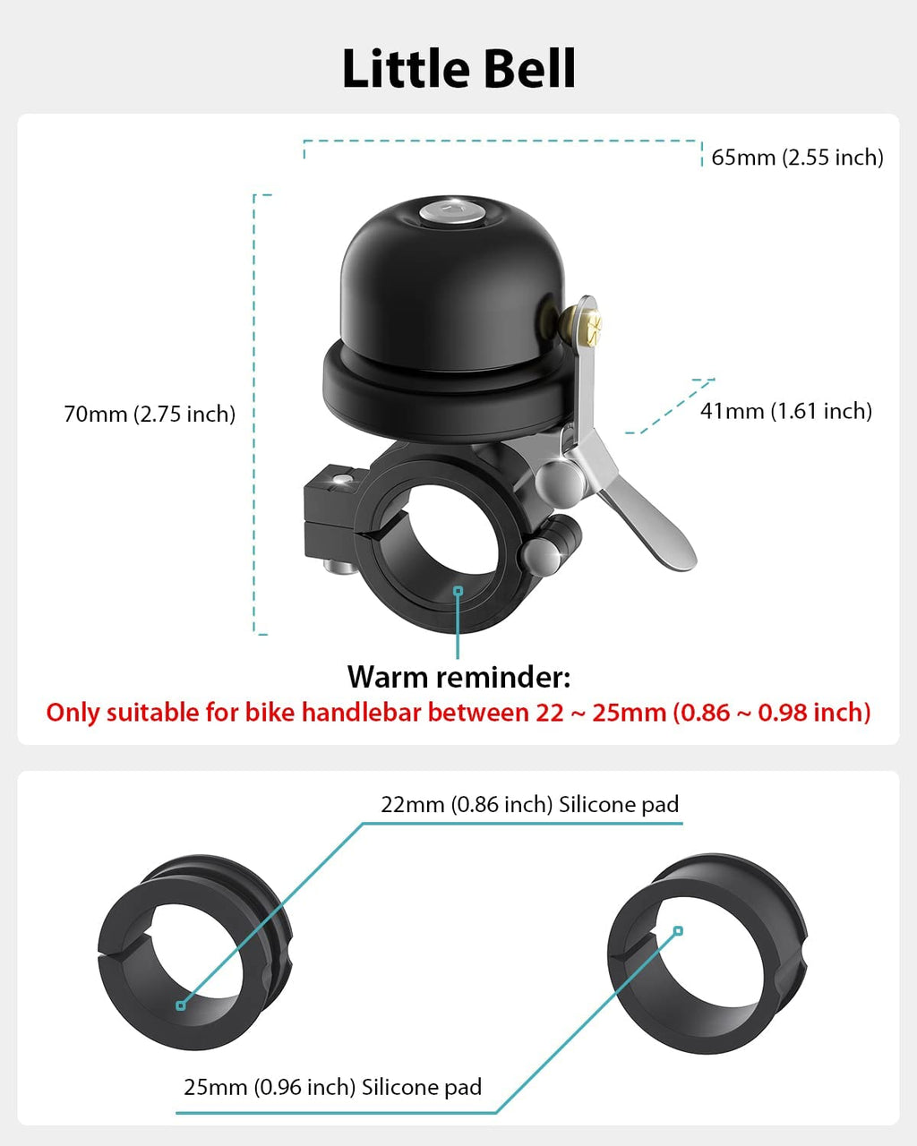 [All New] Bicycle Bell with AirTag Mount