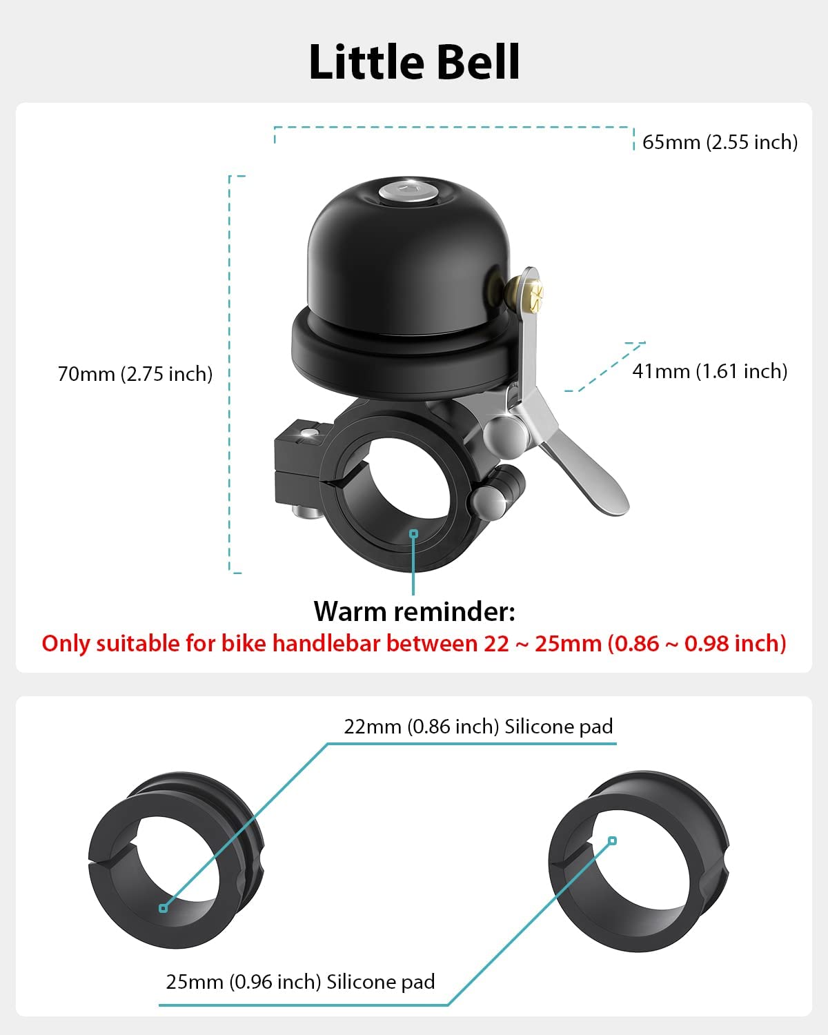 [All New] Bicycle Bell with AirTag Mount