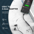 USB C to 3.5mm Adapter[2 Pack], Type C Headphone Audio Jack Cable Cord Hi-Fi Dongle for iPhone 15, Pixel 7 6a, Samsung Galaxy