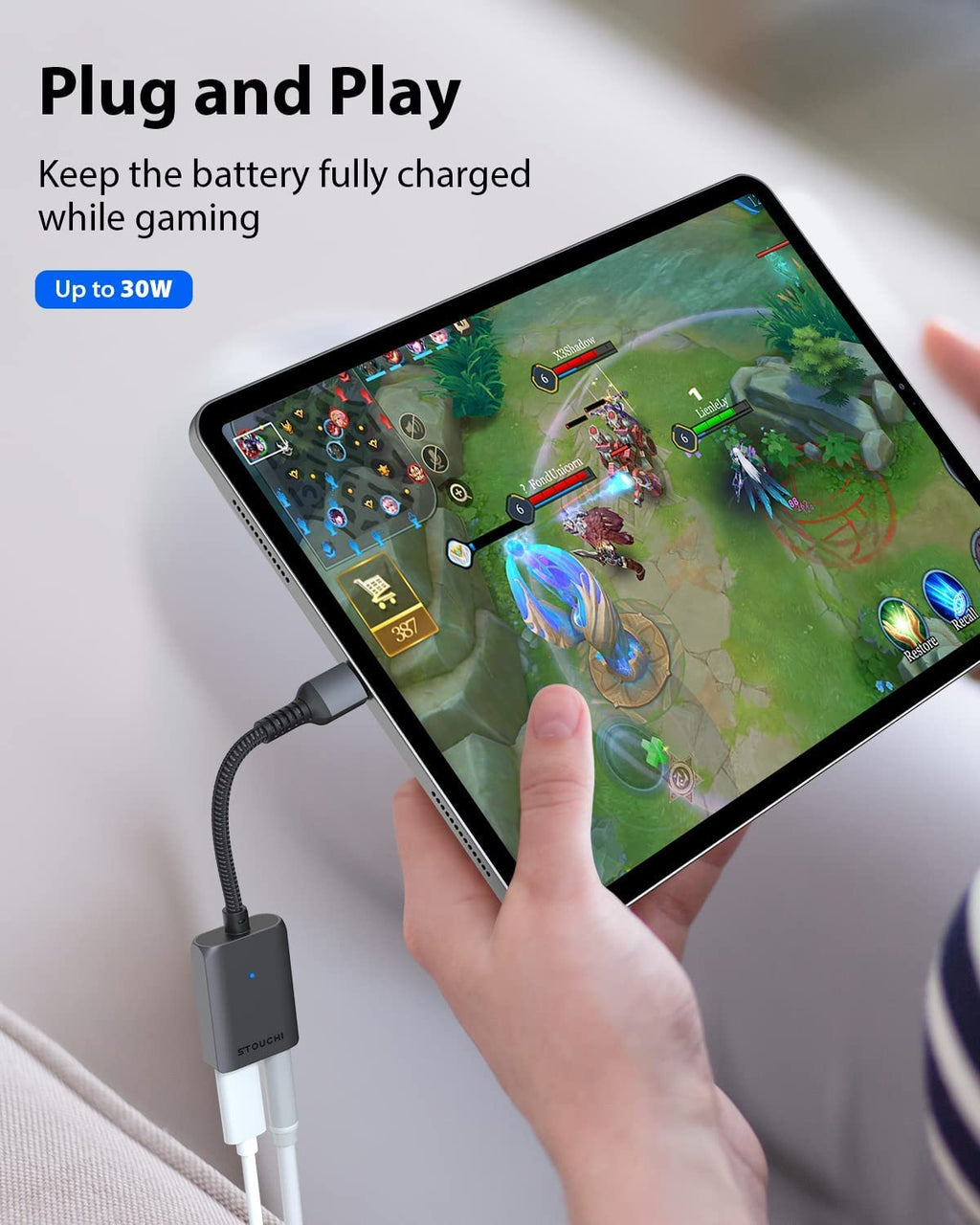 USB C to 3.5mm Headphone and Charger Adapter, Compatible with iPhone 15, New iPad Pro, Pixel 7/6/5, Samsung Galaxy S23 S22 S21