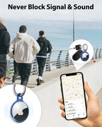 New AirTag Holder Key Ring with Soft TPU Case [4 Pack]