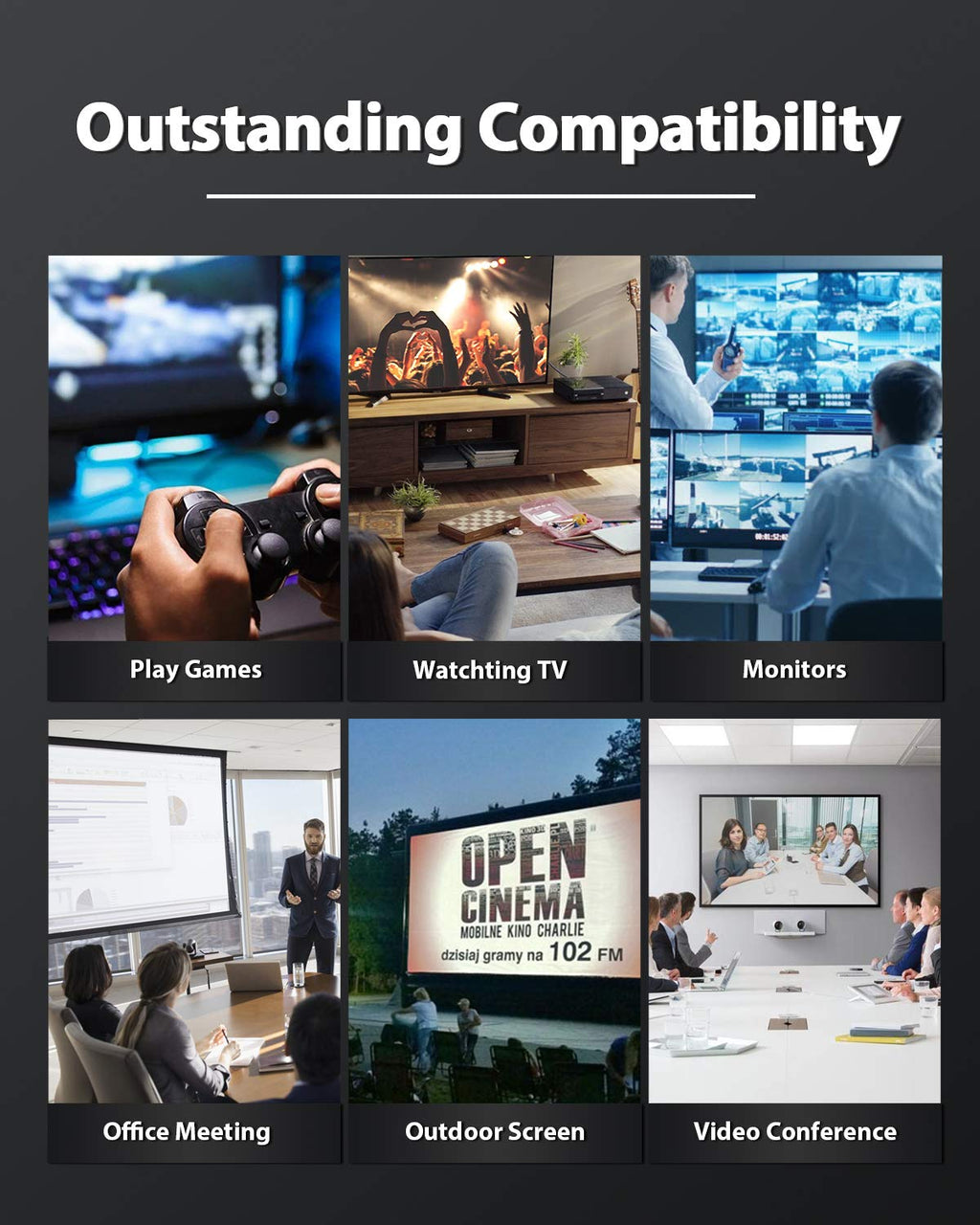 HDMI Cable for PS5 Xbox Series X- 8K 60Hz 4K 144Hz 48Gbps HBR3 High Speed