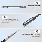 USB C to 3.5mm Headphone Adapter for iPhone 15, Samsung Galaxy S23 S22 S21