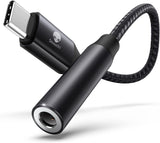 USB C to 3.5mm Adapter, Type C Headphone Audio Jack Cable Cord Hi-Fi Dongle for iPhone 15, Pixel 7 6a, Samsung Galaxy S23 S22 S21