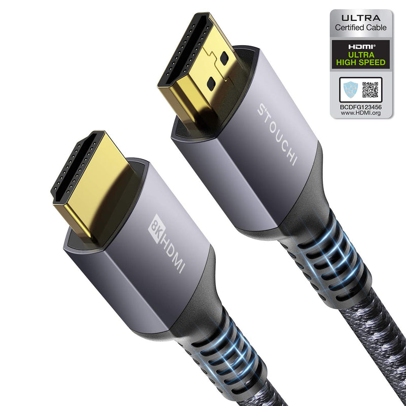 (Certified) HDMI Cable for PlayStation PS5 Xbox Series X- 8K 60Hz 4K 144Hz 48Gbps HBR3 High Speed