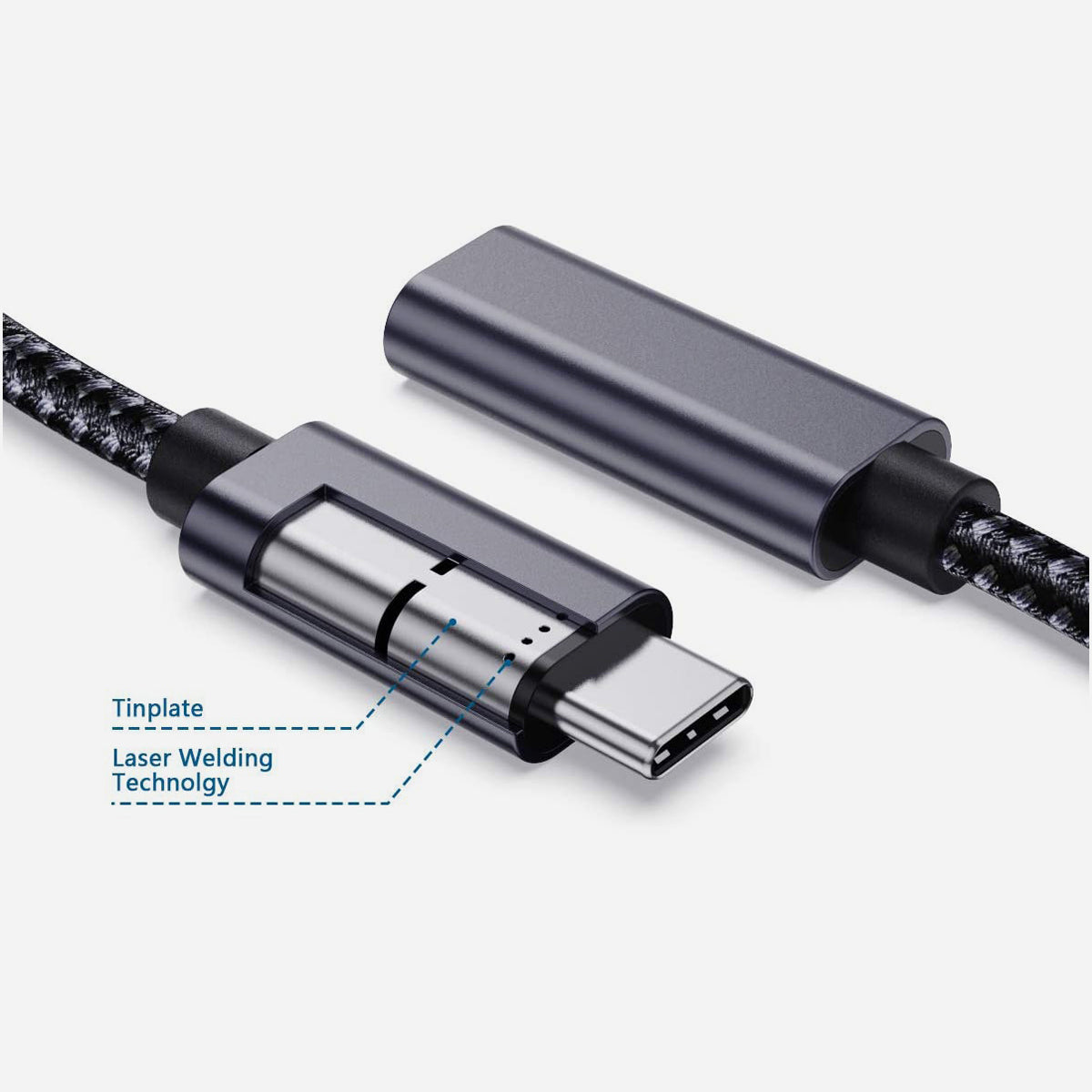 USB-C Extension Cable 6ft/1.8m- 5Gbps 100W High Speed